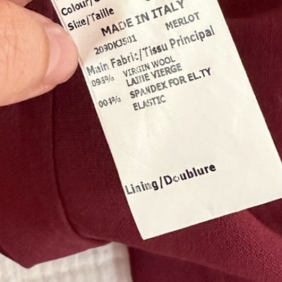 Michael Kors Collection Burgundy Red Flared Trouser Pants - Picture 5 of 6